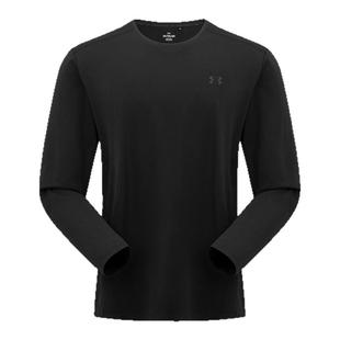 安德玛UA官方弹力速干长袖T恤男款户外露营徒步登山圆领打底卫衣