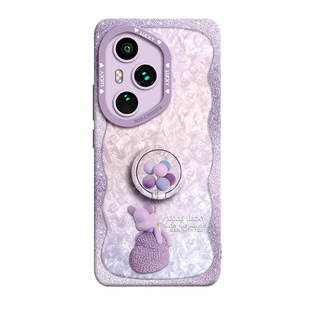适用honor华为荣耀400手机壳300pro保护500套200新款100的90外壳80后70女60防摔50硅胶挂绳指环支架气球小熊