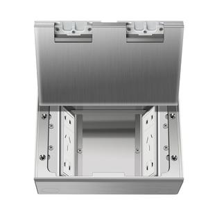 大理石地插座隐形纯平地插不锈钢嵌入式隐藏式双五孔网络地板盖板