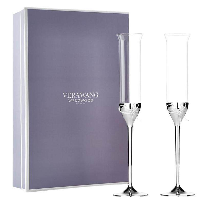 【结婚礼物】WEDGWOOD王薇薇Vera Wang爱之结绳香槟杯高脚杯酒杯