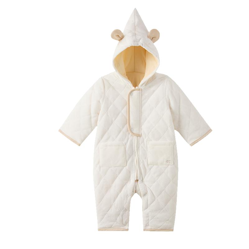tartineetchocolat法国巧克力童装秋冬婴儿棉舒适连体服爬服