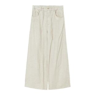 【莱赛尔亚麻混纺】Unvesno(UN)无刺挠感老钱row风慵懒抗皱休闲裤