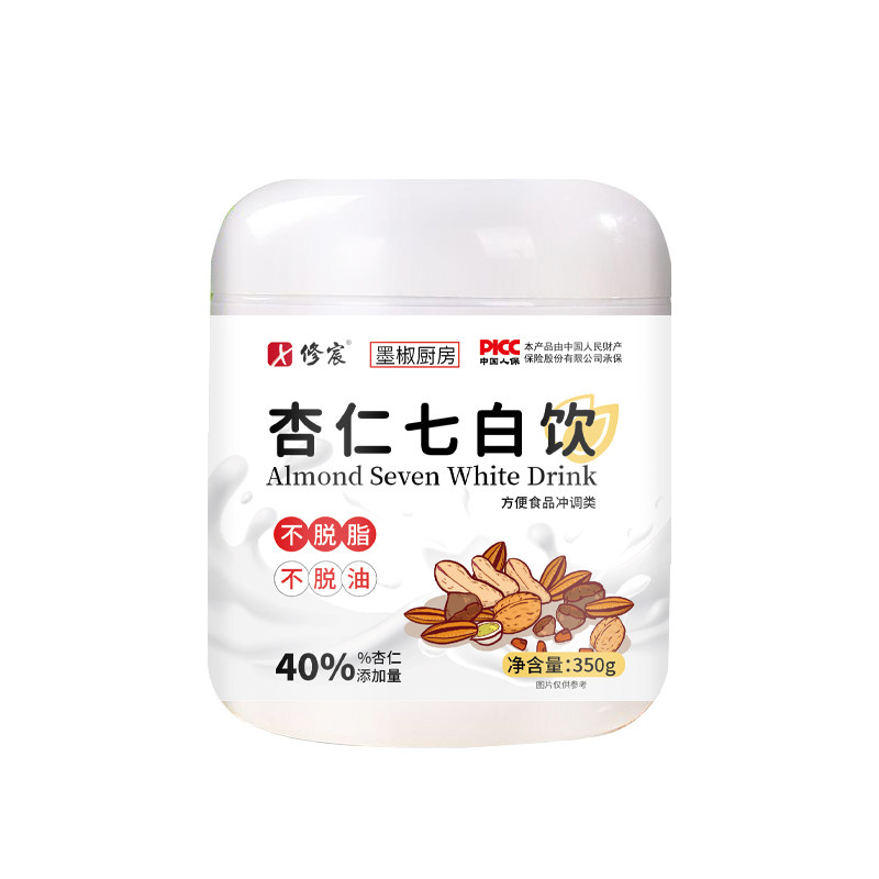 杏仁七白饮莲子粉即食