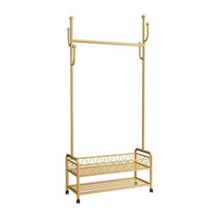 衣帽架衣架卧室落地床边床尾晚上放衣服神器床头置物架移动挂衣架