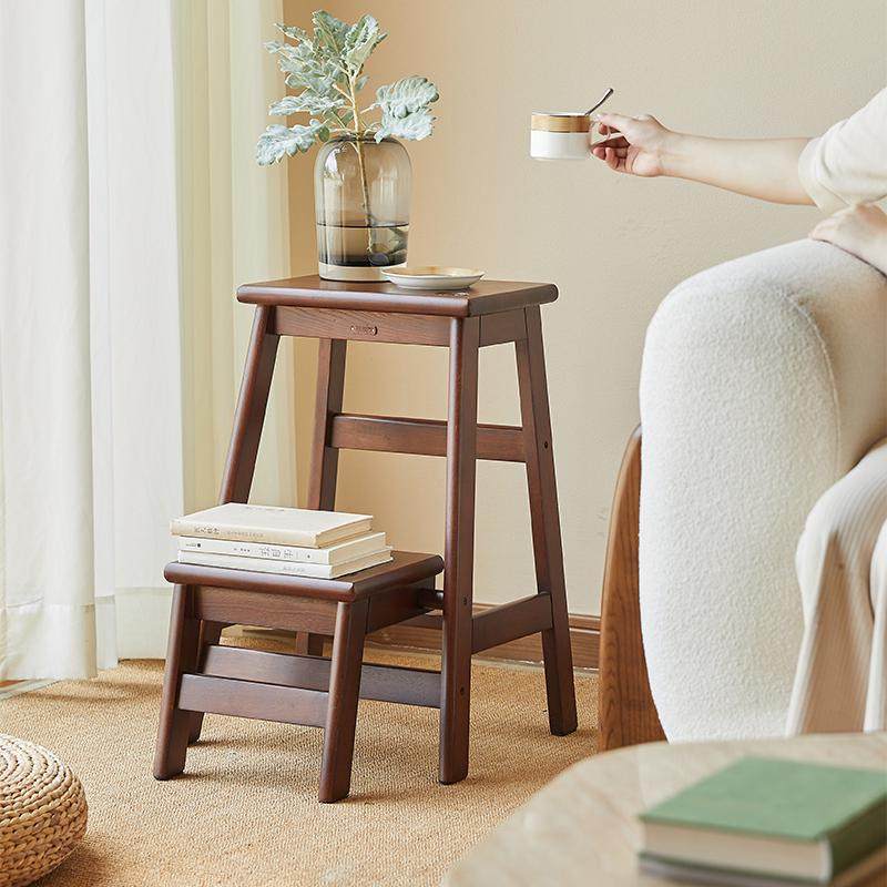 那澜多好梯凳两用实木多功能折叠家用梯榫卯台阶登高梯子凳子两用