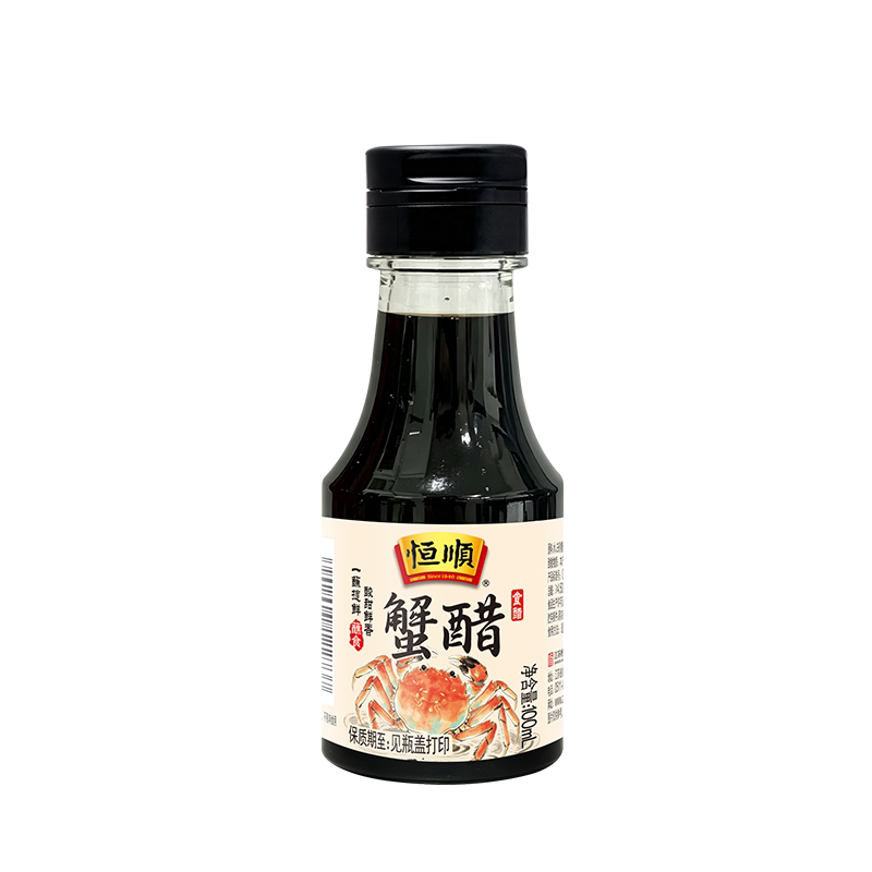 恒顺蟹醋100ml*3瓶海鲜大闸蟹螃蟹虾鱼海鲜伴侣蘸料香醋镇江特产