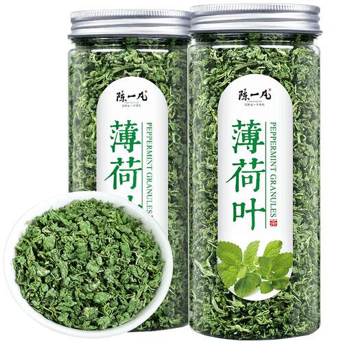 陈一凡薄荷叶茶叶颗粒新鲜食用薄荷胎菊花茶柠檬片泡水喝的凉茶