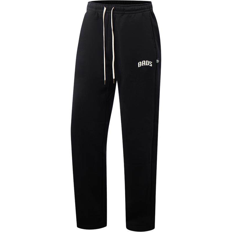 李宁卫裤男士新款反伍BADFIVE长裤保暖黑色裤子加绒休闲运动长裤