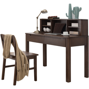 治木工坊全实木桌面小书架北欧书桌置物架收纳架子可搭配北欧书桌