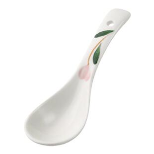 日式家用大号盛汤勺小勺陶瓷勺子汤匙小汤勺长柄勺大汤瓷勺吃饭勺