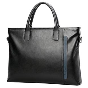 斐格男士手提包真皮公文包商务通勤单肩包男款斜挎包休闲牛皮男包