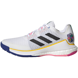 ADIDAS 阿迪达斯 CRAZYFLIGHT 银灰 男女低帮排球鞋室内鞋 HR0635