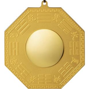 铜师傅《八卦镜》真金鎏镀摆件 家居饰品家用大门口凹凸镜挂件
