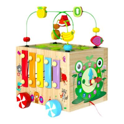 婴儿童绕珠大颗粒积木配对玩具