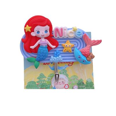 原创美人鱼免打孔强力收纳粘钩