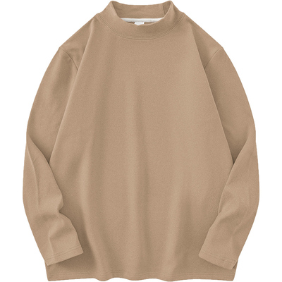 双面绒长袖T恤保暖半高领打底衫