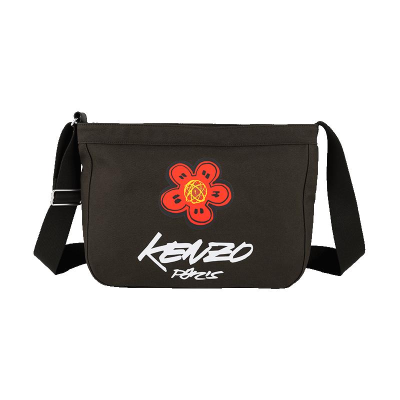 KENZO经典logo印花单肩挎包男女