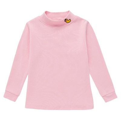 半高领秋冬内搭白色小童打底衫