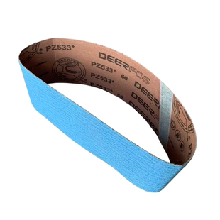 PZ533进口鹿牌锆刚玉不锈钢坡口机砂带条610*100坦克机沙带KX167