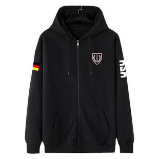 德国陆军特种部队司令部德军KSK开衫卫衣男女拉链带帽子连帽外套