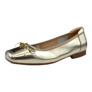 度嘉班妮法式方头时尚蝴蝶结舒适平底女单鞋2024年秋季新款13311