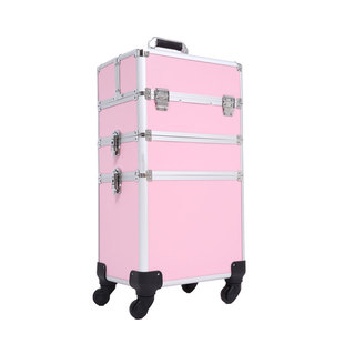 专业拉杆化妆箱手提大容量跟妆美甲纹绣美发美容半永久多层工具箱