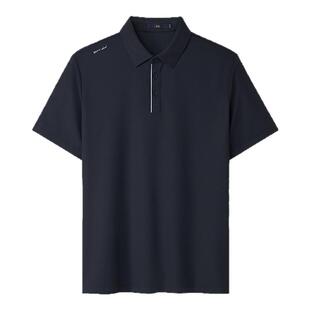 HLA/海澜之家无痕热压POLO衫25春夏新高周波小标休闲短袖T恤男士