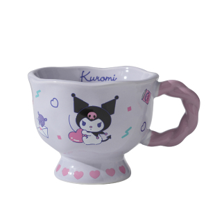正版三丽鸥联名马克杯女库洛米杯子可爱美乐蒂陶瓷杯儿童水杯礼物