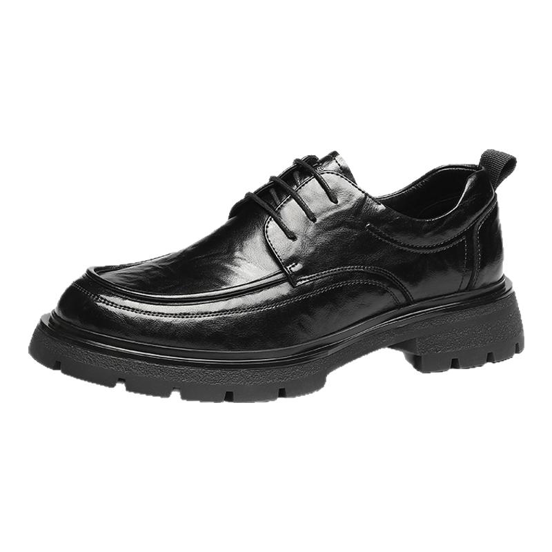 星期六男鞋2025秋季新款休闲商务正装皮鞋男厚底百搭舒适西装皮鞋