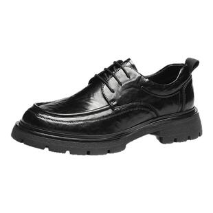 星期六男鞋2025秋季新款休闲商务正装皮鞋男厚底百搭舒适西装皮鞋