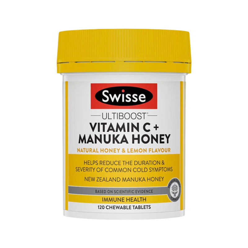 Swisse麦卢卡蜂蜜维C咀嚼片120粒