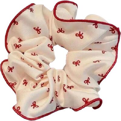 红色甜美波点儿童大肠发圈