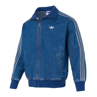 Adidas阿迪达斯三叶草2026春新款男士复古牛仔宽松休闲外套KD1517