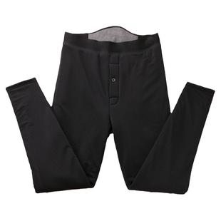 冬季男士三层加厚加绒加大码光面保暖裤高腰修身护膝护腰东北棉裤
