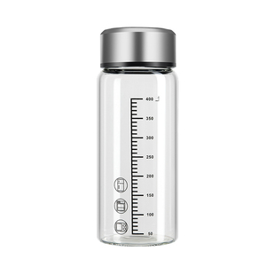 玻璃杯微波炉可加热高硼硅儿童牛奶杯带刻度中药分装瓶便携水杯子