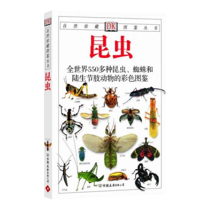 正版书】 昆虫 全世界550多种昆虫 蜘蛛和陆生节肢动物的彩色图鉴 英 麦加文 著 王琛柱 译 中国友谊出版公司