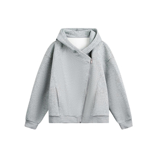 班尼路SK斜拉链开衫卫衣男士秋季新款cleanfit潮牌宽松连帽外套YS