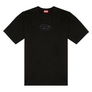 Diesel迪赛 男女款 男士时尚潮牌3D镂空宽松短袖T恤A15180 0NIAX