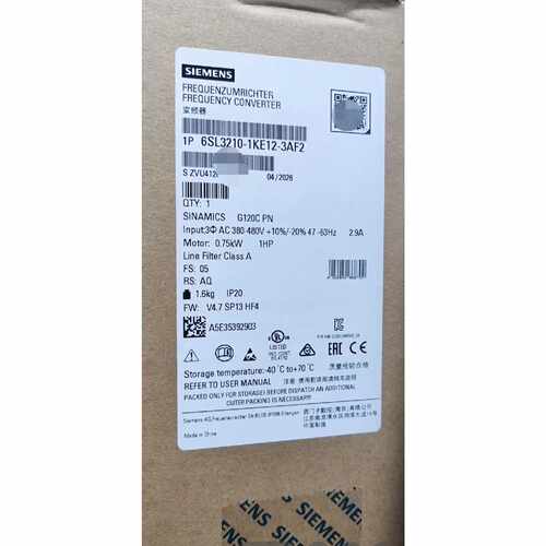 溢价-6SL32101KE123AF2未封