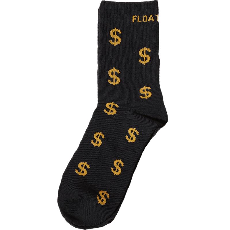 嘻哈float国潮风哇塞中筒袜