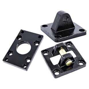 SC标准气缸支架固定安装座脚架双耳附件底座气缸座连接配件法兰板