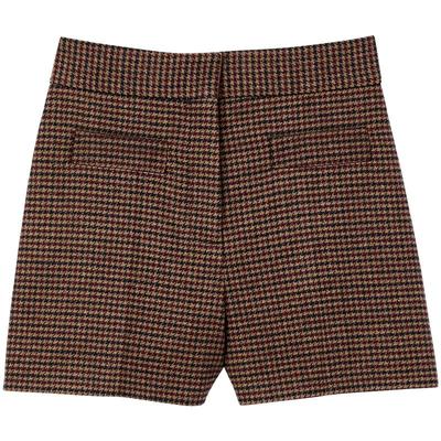 高腰显瘦休闲格纹西装短裤SANDRO