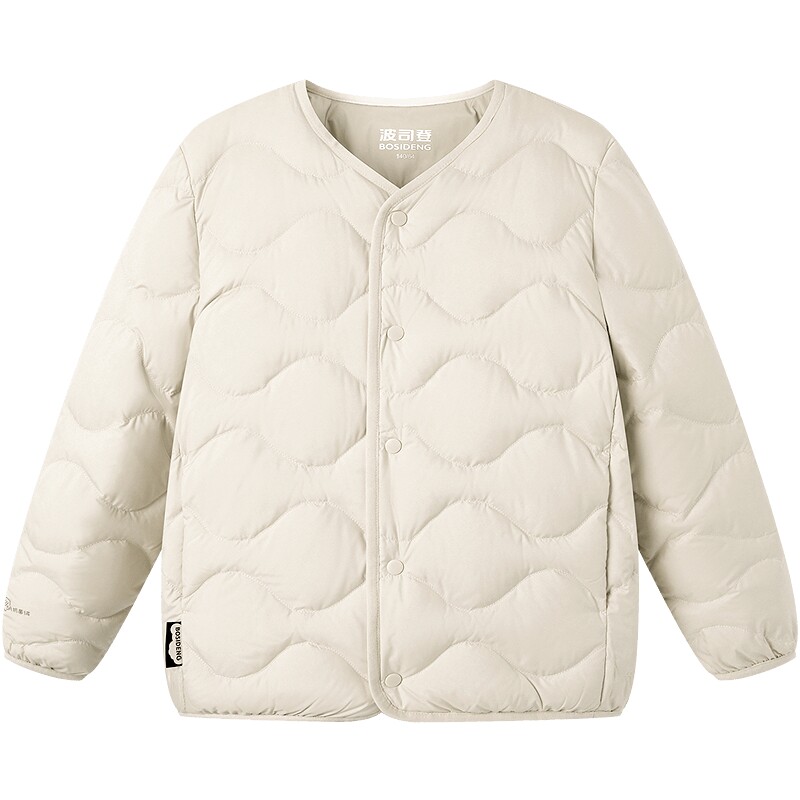 【26春新品】波司登儿童女童轻薄葫芦纹圆领外套短四防羽绒服男童