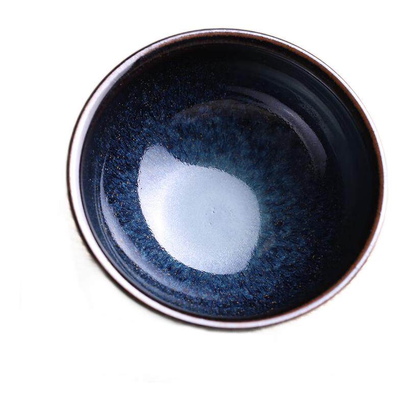孙建兴建盏乌金回蓝主人杯茶杯