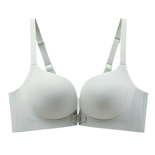 夏小胸聚拢无痕无钢圈前扣文胸罩2025新款爆款收副乳防下垂内衣女