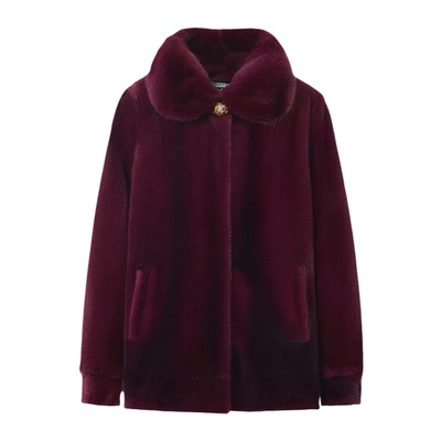 海宁皮草中老年人仿貂毛妈妈装