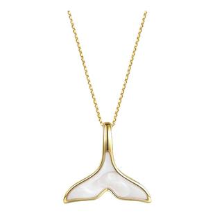 甜美气质海豚尾巴吊坠鱼尾项链高级感轻奢小众设计锁骨链2026新款