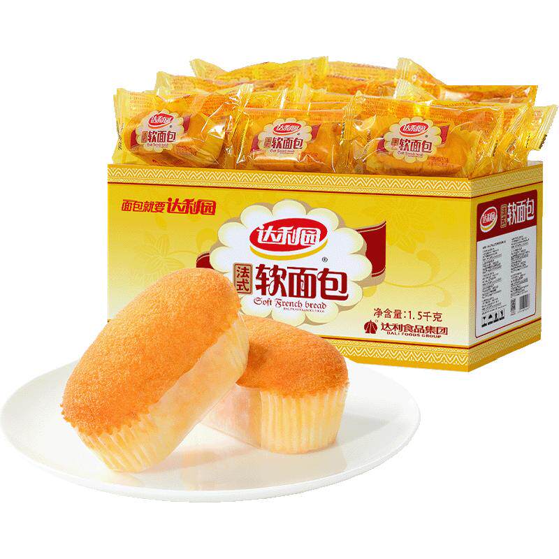 达利园糕点法式软面包整箱休闲零食大礼包营养早餐即食口袋手撕包