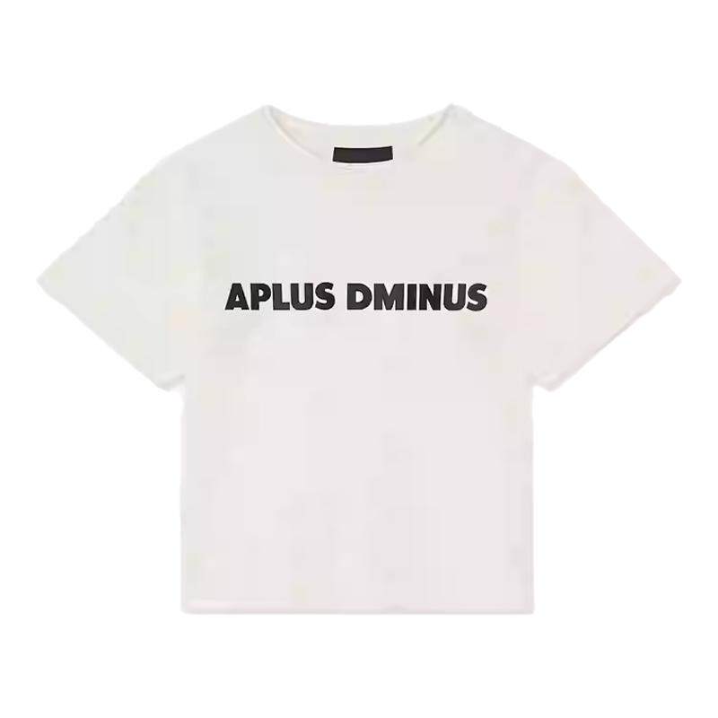 APLUS DMINUS潮牌男童箱型短袖T恤夏季简约潮流休闲上衣中大儿童