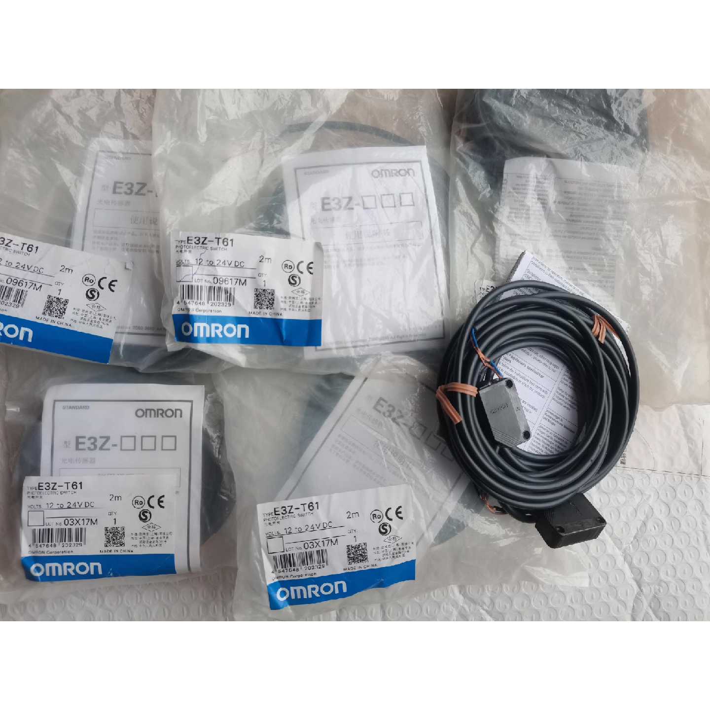 欧姆龙原装全新对射式光电开关E3ZT61有6件2件全新的，议价商品图片